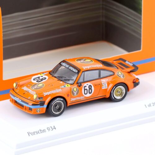 1:64 Tarmac X Minichamps Porsche 934 Jägermeister #68 Poulain 24h Le Mans 1978