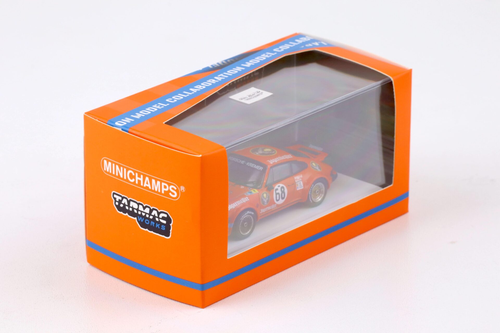 1:64 Tarmac X Minichamps Porsche 934 Jägermeister #68 Poulain 24h Le Mans 1978