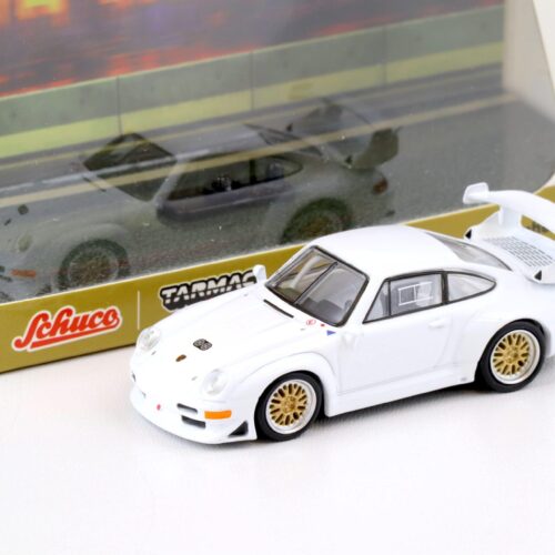 1:64 Tarmac X Schuco Porsche 911 (993) GT2 Coupe white