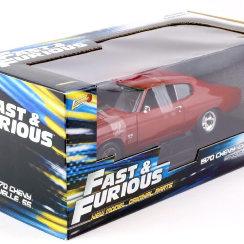 1:18 Johnny Lightning 1970 Chevrolet Chevelle SS Coupe red FAST & FURIOUS