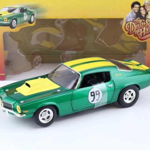 1:18 Johnny Lightning CooterÂ´s Chevrolet Camaro green/ yellow The Dukes of Hazzard