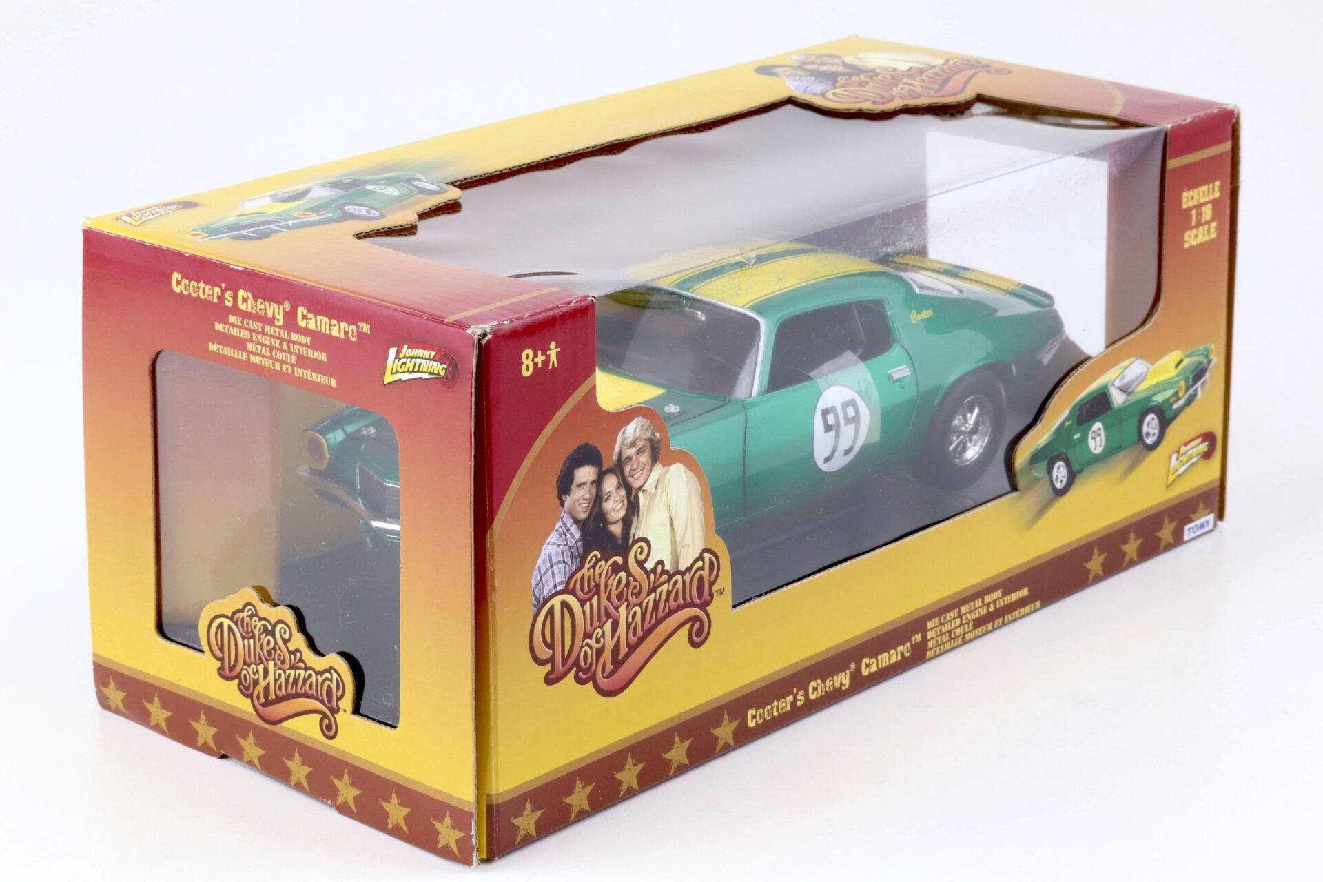 1:18 Johnny Lightning CooterÂ´s Chevrolet Camaro green/ yellow The Dukes of Hazzard