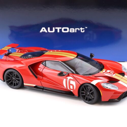 1:18 AUTOart Ford GT 2022 64 Heritage Edition Alan Mann red with gold stripes 72927