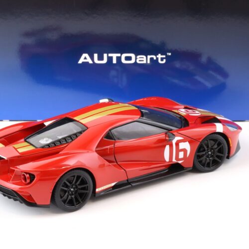 1:18 AUTOart Ford GT 2022 64 Heritage Edition Alan Mann red with gold stripes 72927