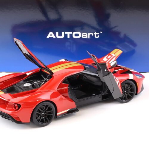 1:18 AUTOart Ford GT 2022 64 Heritage Edition Alan Mann red with gold stripes 72927