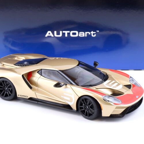 1:18 AUTOart Ford GT 2022 64 Heritage Edition Holman Moody gold red white 72928