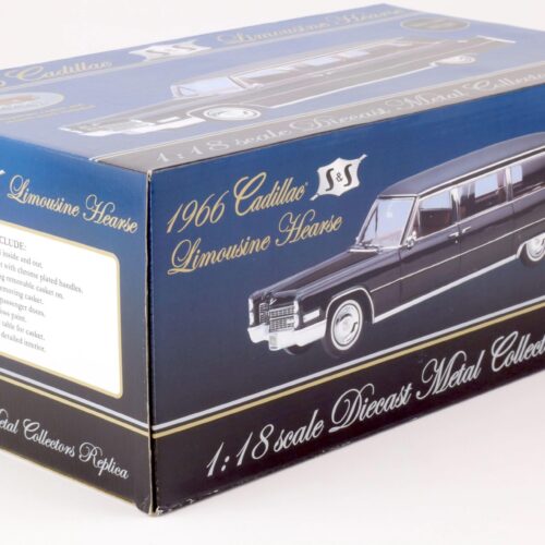 1:18 Precision Miniatures Sunset Coach 1966 Cadillac S&S Limousine HEARSE black
