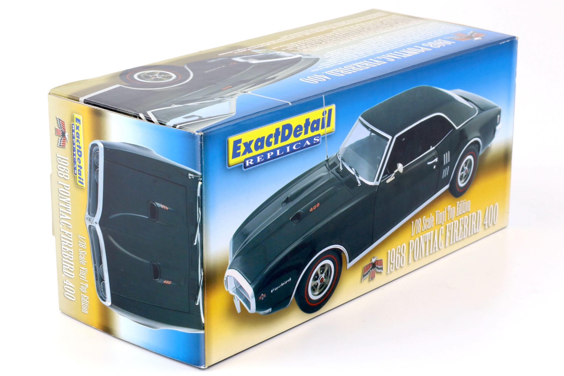 1:18 Exact Detail 1968 Pontiac Firebird 400 Coupe black with vinyl roof