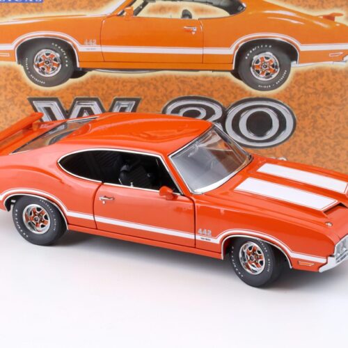 1:18 Exact Detail 1970 Oldsmobile 442 W-30 Coupe orange/ white