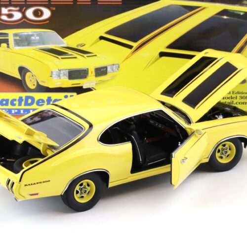 1:18 Exact Detail 1970 Oldsmobile Cutlass Rallye 350 yellow/ black