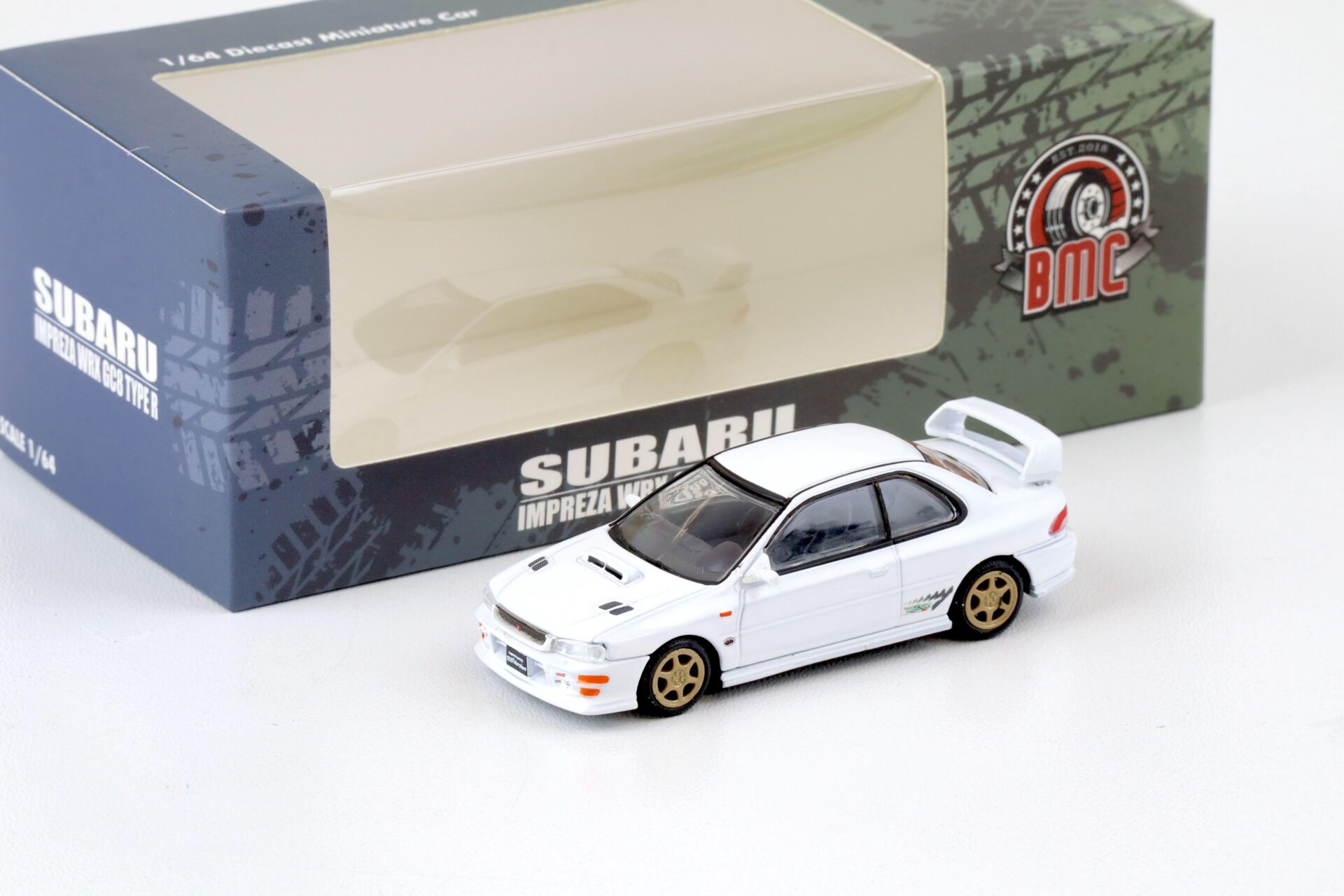ID 75779 orig 1.jpg 1:64 BMC BM Creations Subaru Impreza WRX Type-R 3-6 Gen. LHD white + parts