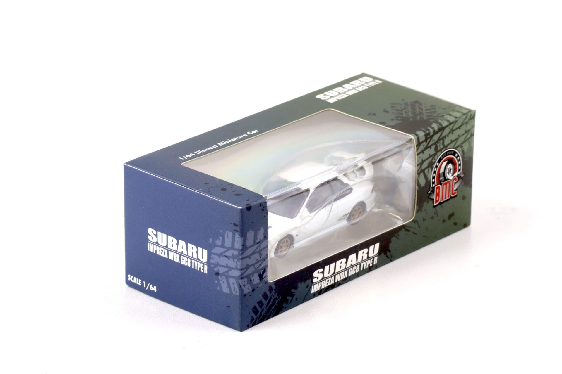 1:64 BMC BM Creations Subaru Impreza WRX Type-R 3-6 Gen. LHD white + parts