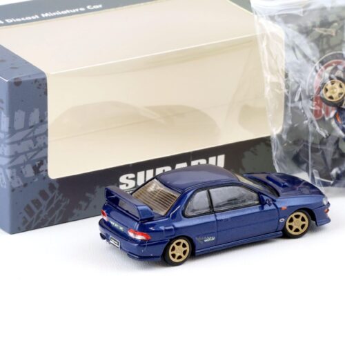 1:64 BMC BM Creations Subaru Impreza WRX Type-R 3-6 Gen. LHD blue + parts
