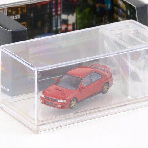 1:64 BMC BM Creations 1994 Subaru Impreza WRX STi RHD red + parts & wheels