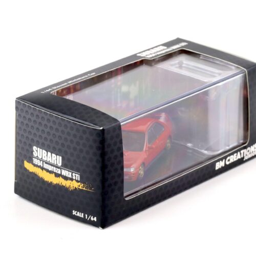 1:64 BMC BM Creations 1994 Subaru Impreza WRX STi LHD red + parts & wheels