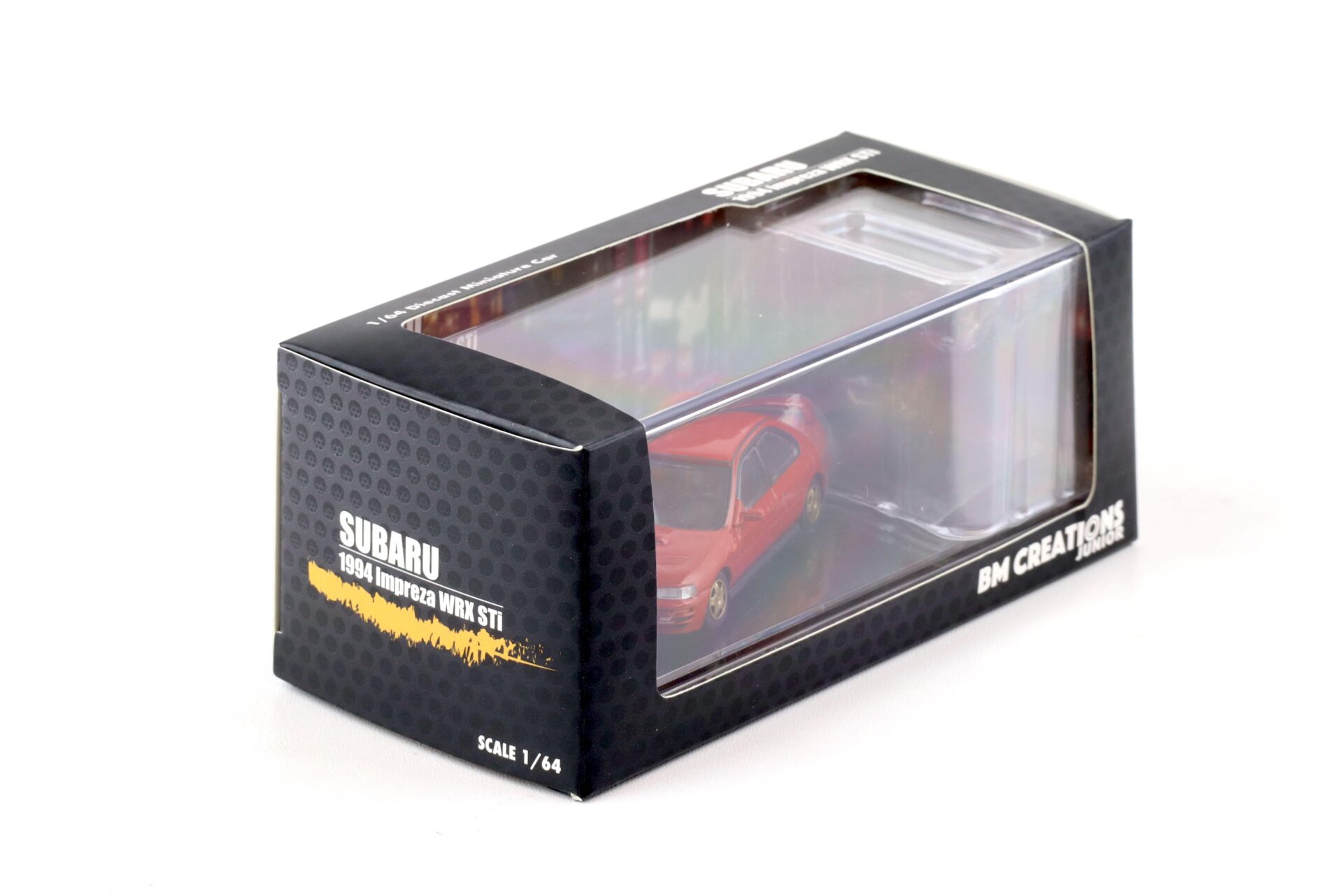1:64 BMC BM Creations 1994 Subaru Impreza WRX STi LHD red + parts & wheels