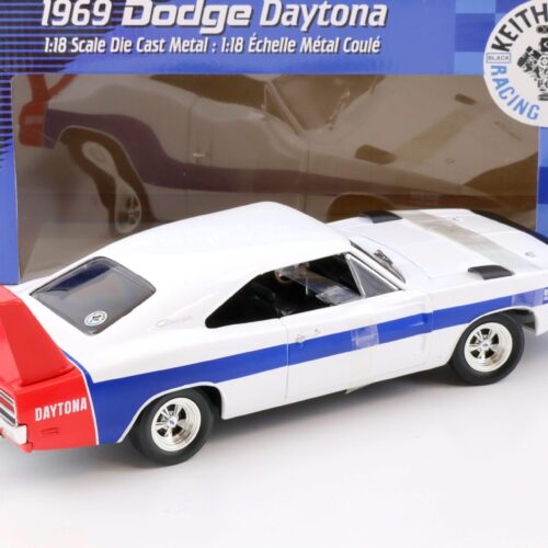 1:18 ERTL 1969 Dodge Daytona Keith Black Racing Engines white/blue/red