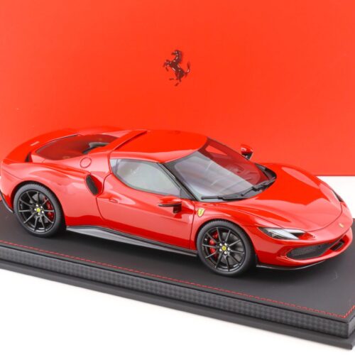 1:18 BBR Ferrari 296 GTB Rosso Corsa 322 red/ Carbon wheel - Limited 96 pcs.