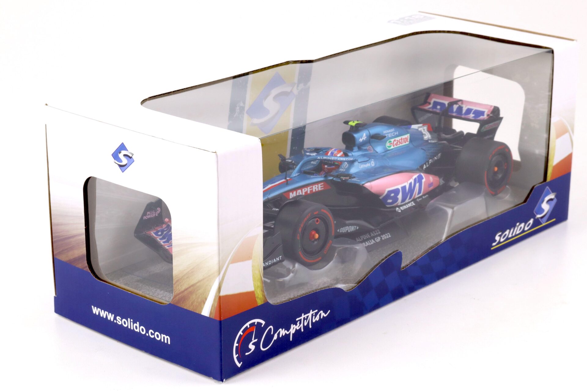 1:18 Solido Alpine A522 F1 Australia GP 2022 E.Ocon BWT