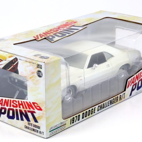 1:18 Greenlight 1970 Dodge Challenger R/T Coupe *VANISHING POINT* Dirty Version white