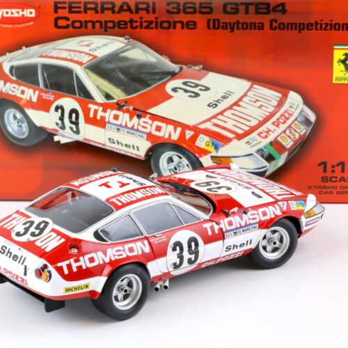 1:18 Kyosho Ferrari 365 GTB4 Daytona Competizione Coupe #39 Thomson red