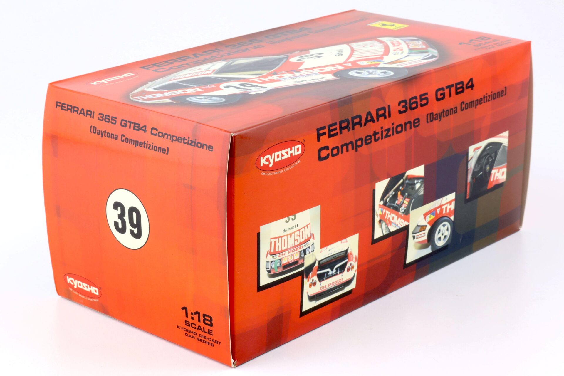 1:18 Kyosho Ferrari 365 GTB4 Daytona Competizione Coupe #39 Thomson red