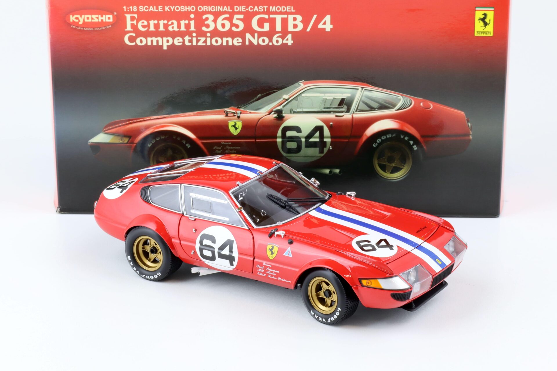 1:18 Kyosho Ferrari 365 GTB/4 Daytona Competizione #64 red