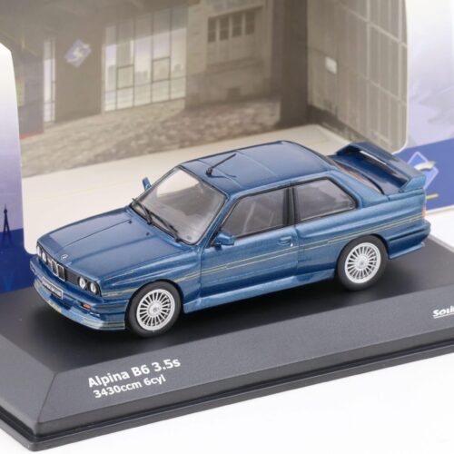 1:43 Solido BMW M3 E30 Alpina B6 3.5S Coupe blue metallic 1989