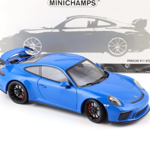 1:18 Minichamps Porsche 911 (991) GT3 Coupe 2018 blue/ black wheels