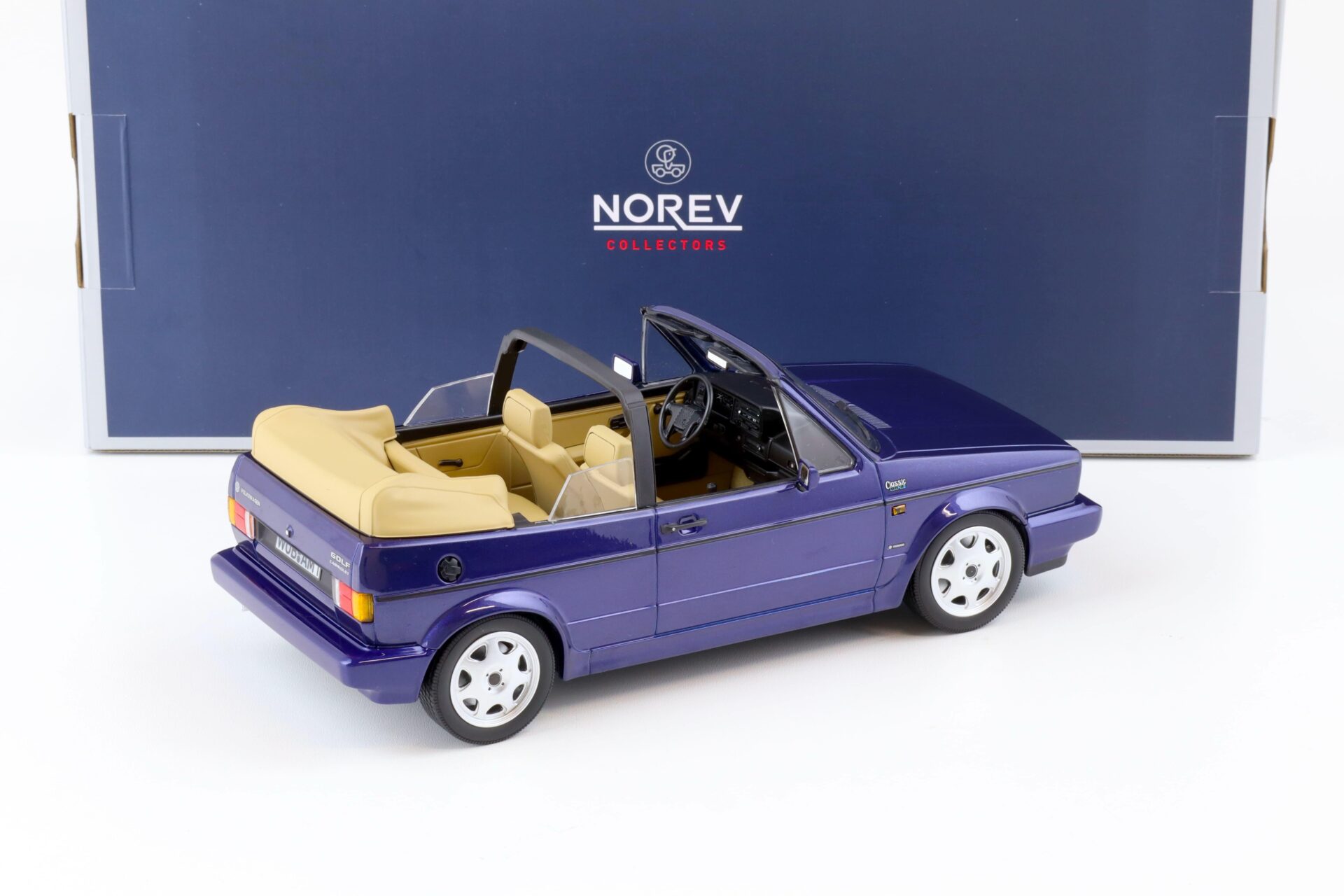 1:18 Norev VW Golf 1 Cabriolet 1992 Classic Line blue metallic