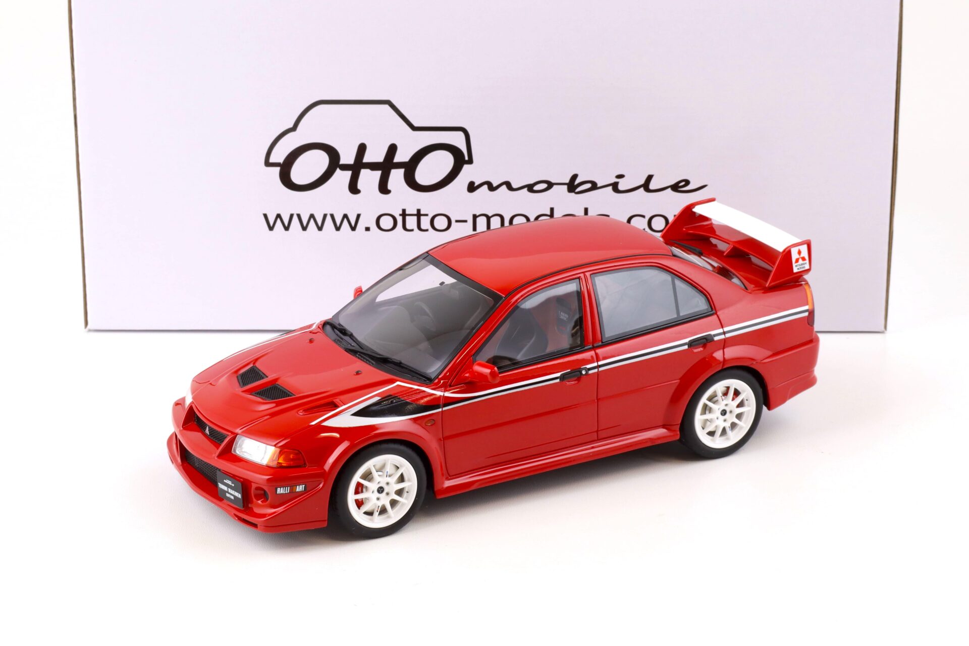 1:18 OTTO mobile OT422 Mitsubishi Lancer EVO VI Tommi Makinen red 1999