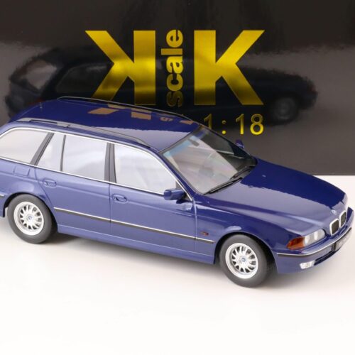 1:18 KK-Scale BMW 5er 530d E39 Touring blue-metallic 1997