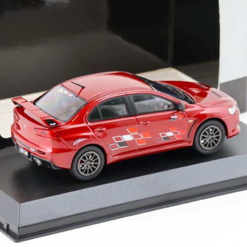 1:43 Kyosho Mitsubishi Lancer Evolution X RALLIART red metallic