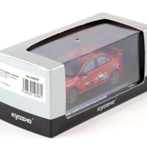 1:43 Kyosho Mitsubishi Lancer Evolution X RALLIART red metallic