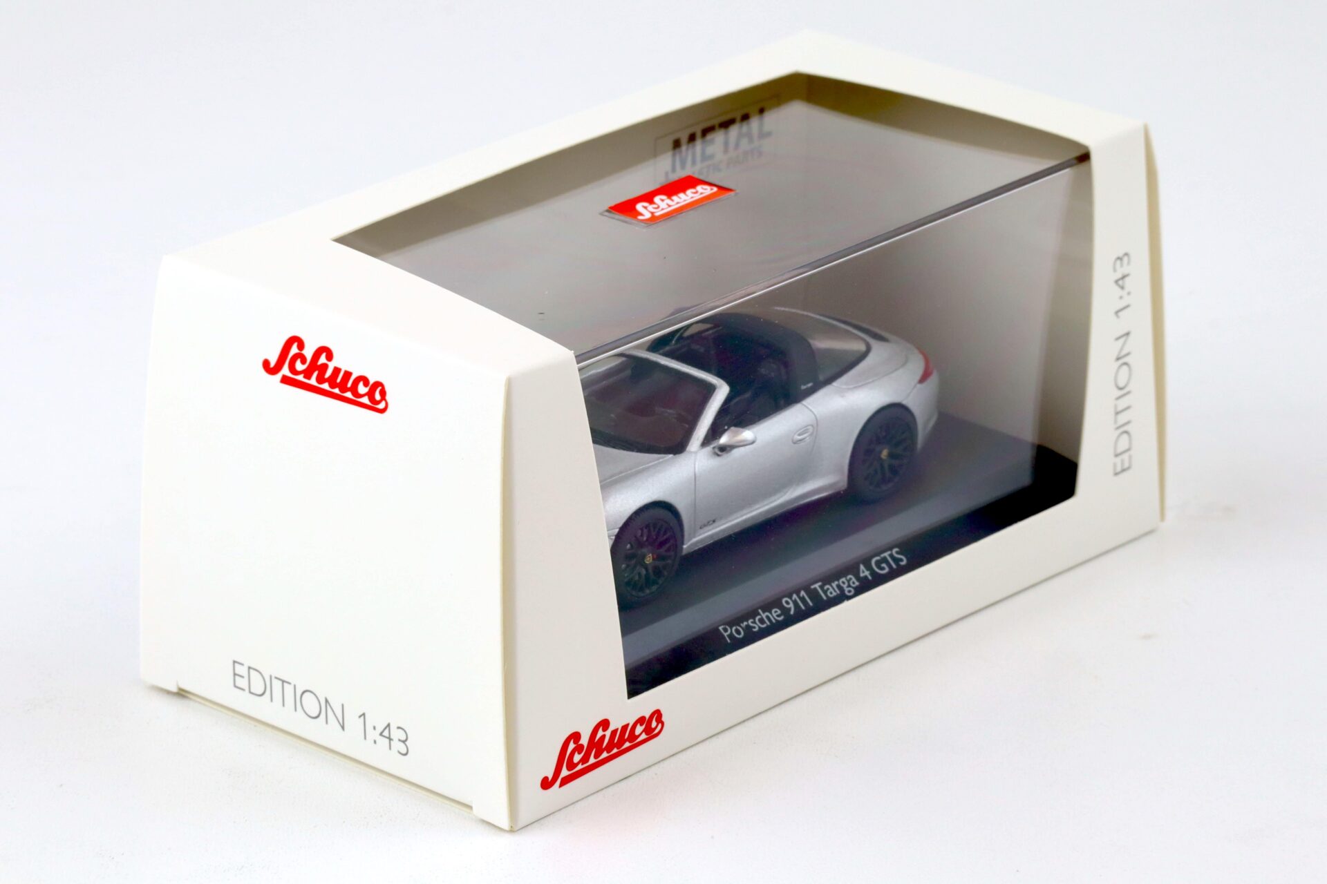 1:43 Schuco Porsche 911 (991) Targa 4 GTS silver metallic