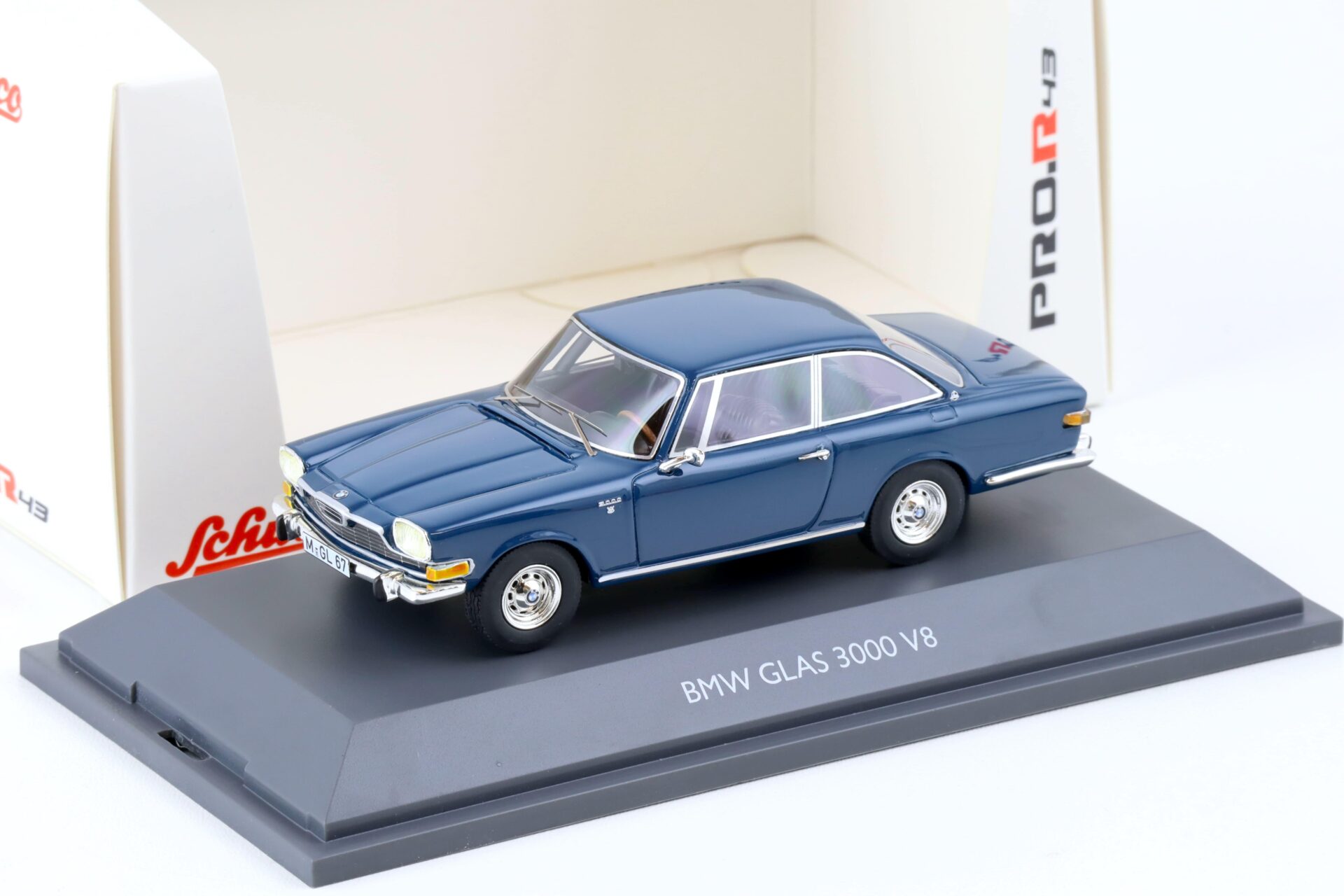 1:43 Schuco PRO.R43 BMW Glas 3000 V8 1967 blue 450913200