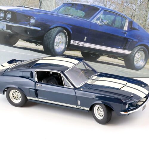 1:18 Exact Detail 1967 Ford Mustang Shelby GT350 Coupe blue/ white stripes