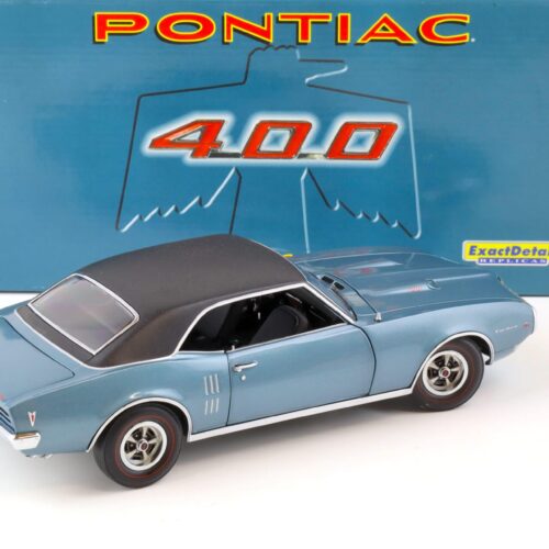1:18 Exact Detail 1968 Pontiac Firebird 400 Coupe blue metallic/ vinyl roof