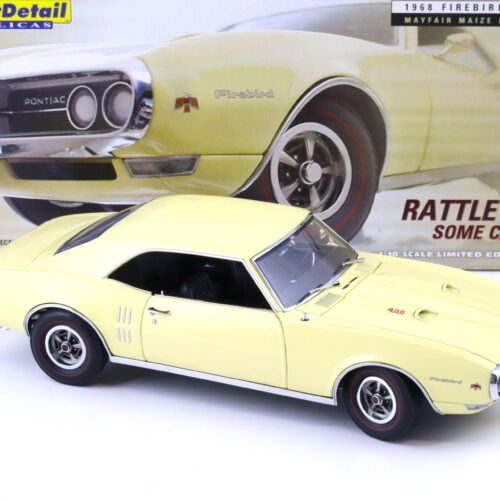 1:18 Exact Detail 1968 Pontiac Firebird 400 Coupe Mayfair Maize & black