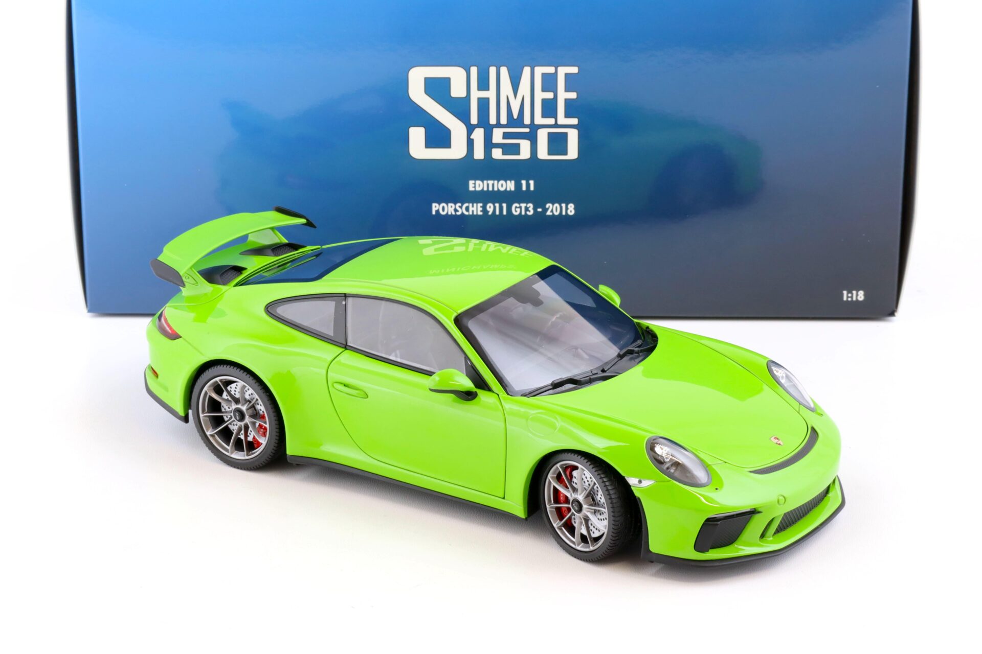 1:18 Minichamps Porsche 911 (991) GT3 Coupe 2018 green SHMEE 150