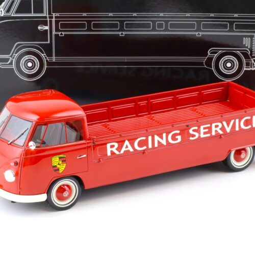 1:18 Premium ClassiXXs VW T1 Langpritsche Bunker Porsche Racing Service red