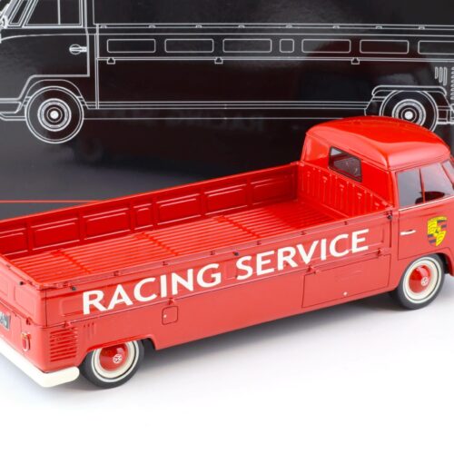 1:18 Premium ClassiXXs VW T1 Langpritsche Bunker Porsche Racing Service red