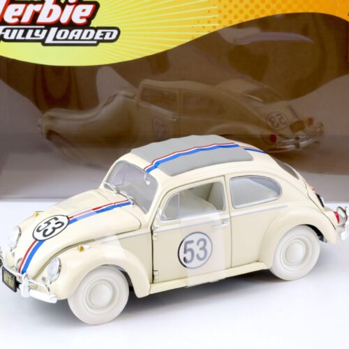 1:18 Johnny Lightning VW Käfer Herbie Fully Loaded #53 white