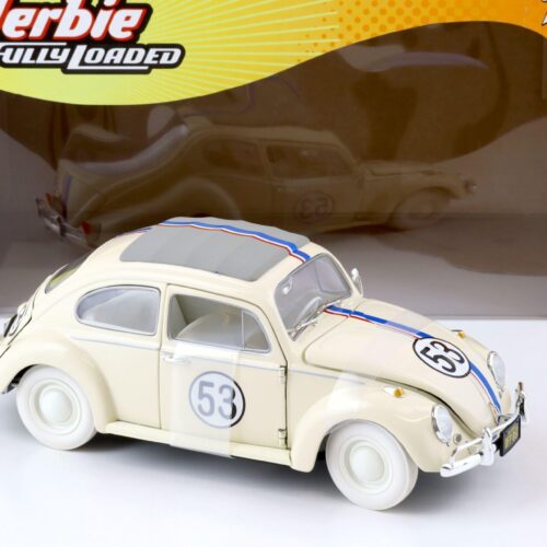 1:18 Johnny Lightning VW Käfer Herbie Fully Loaded #53 white
