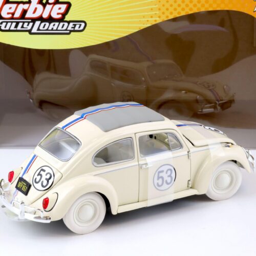 1:18 Johnny Lightning VW Käfer Herbie Fully Loaded #53 white