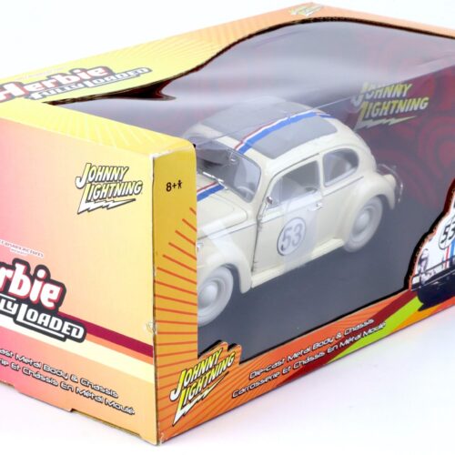 1:18 Johnny Lightning VW Käfer Herbie Fully Loaded #53 white