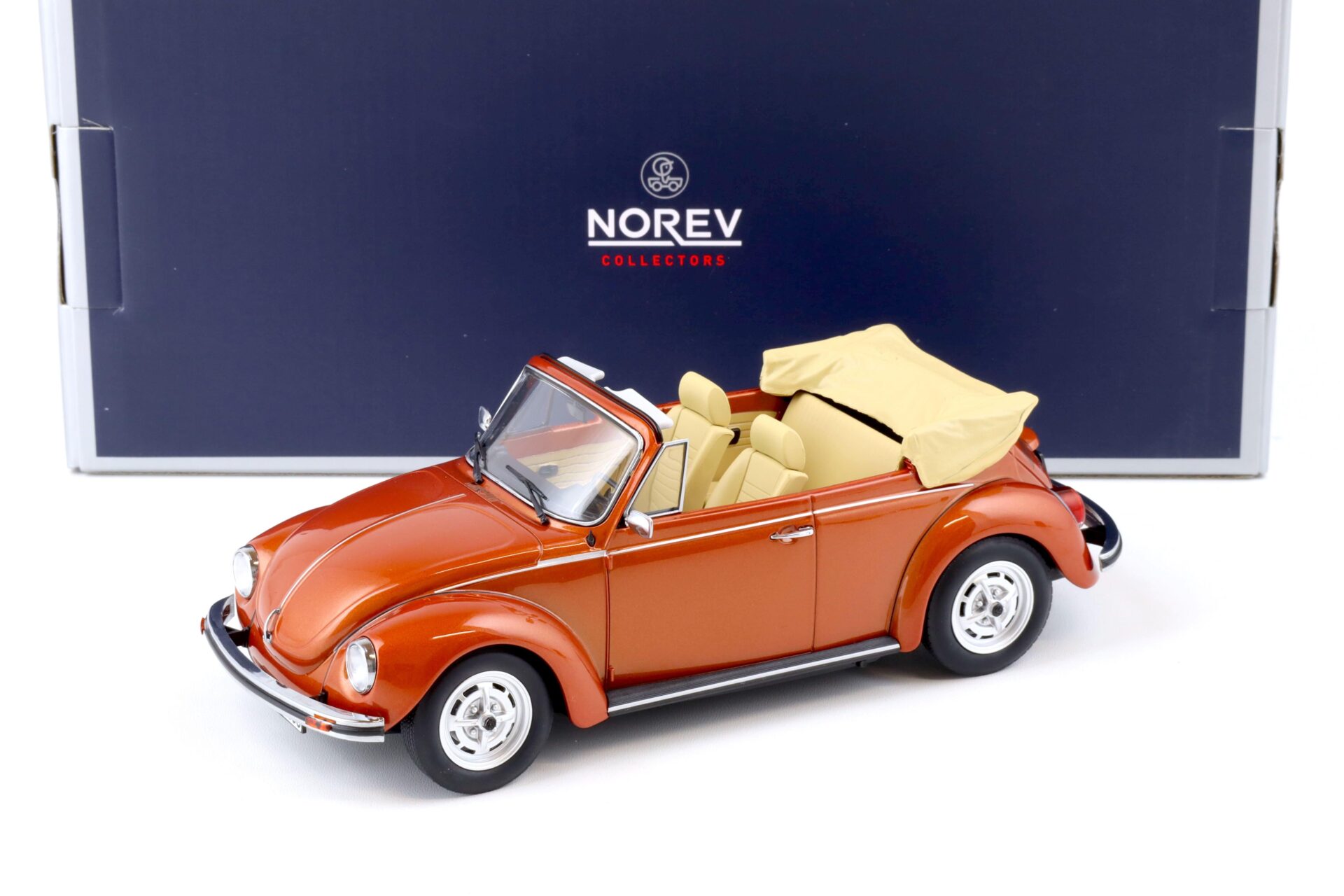 1:18 Norev VW Käfer 1303 Cabriolet 1976 Brazil brown metallic - Limited 1000 pcs.