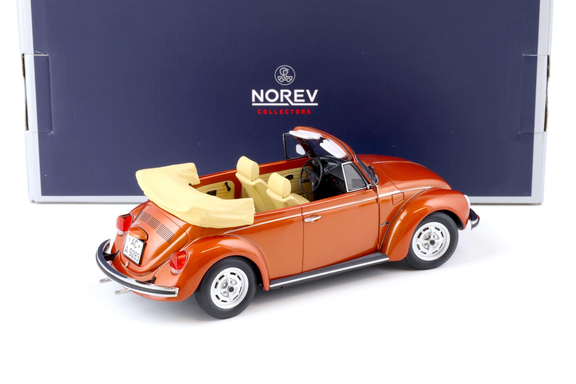 1:18 Norev VW Käfer 1303 Cabriolet 1976 Brazil brown metallic - Limited 1000 pcs.