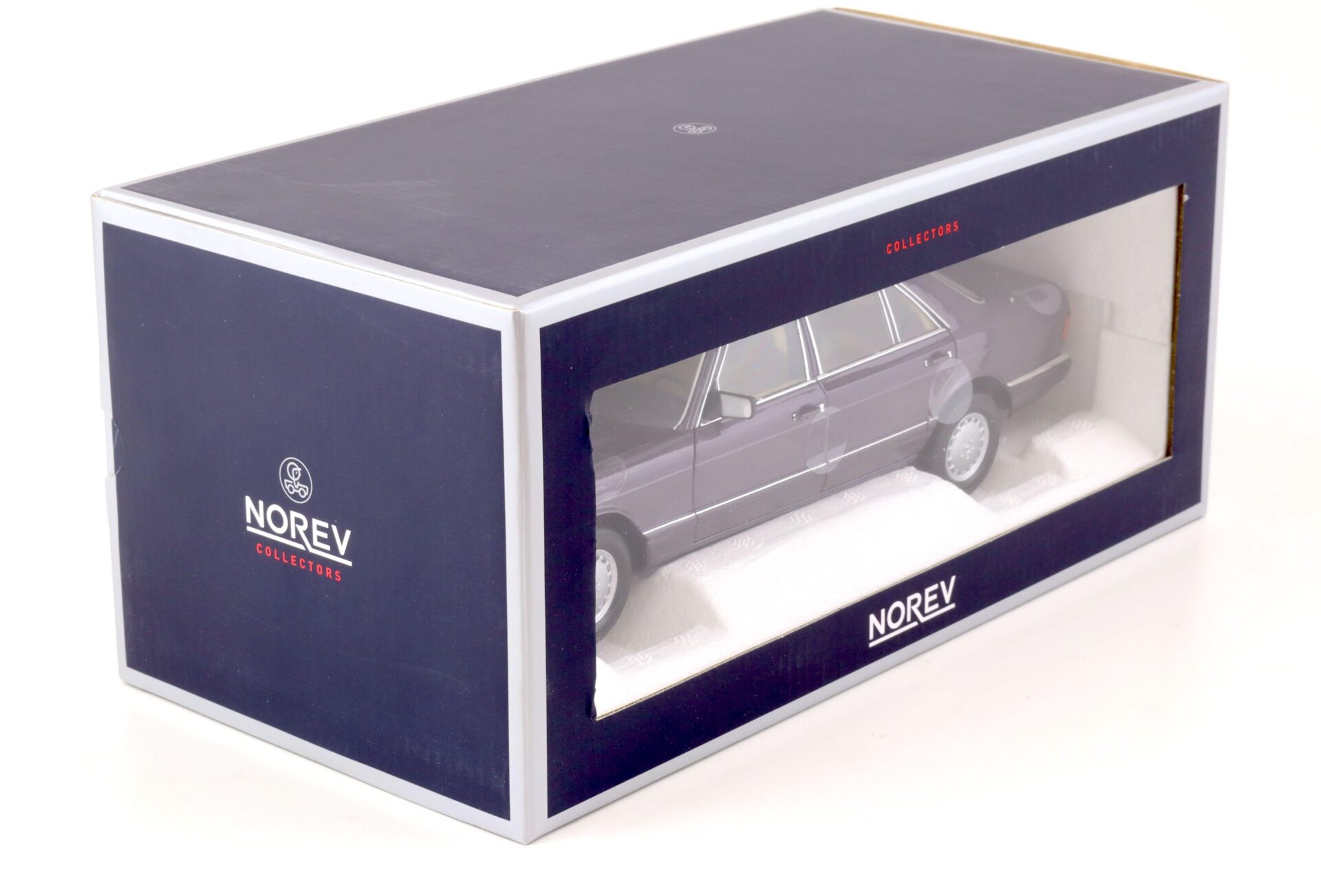1:18 Norev Mercedes 560 SEL W126 Limousine 1991 purple metallic/ bornit