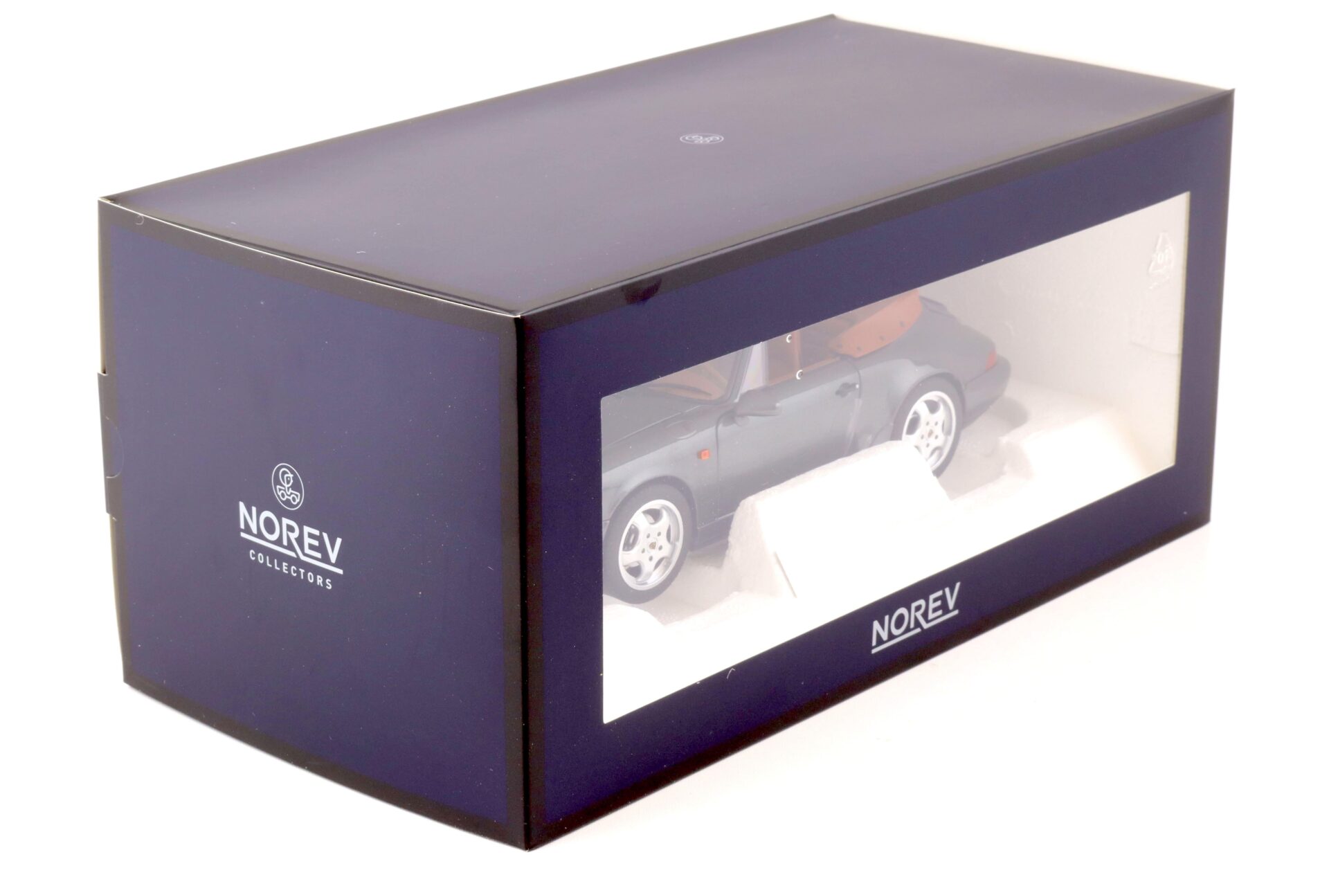 1:18 Norev Porsche 911 (964) Carrera 2 Cabriolet 1990 grey metallic/ brown